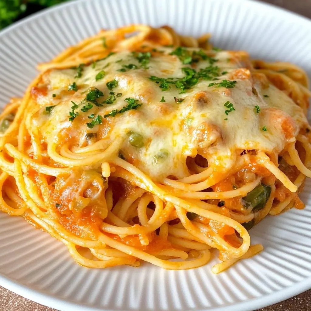 Spaghetti Auflauf vegetarisch