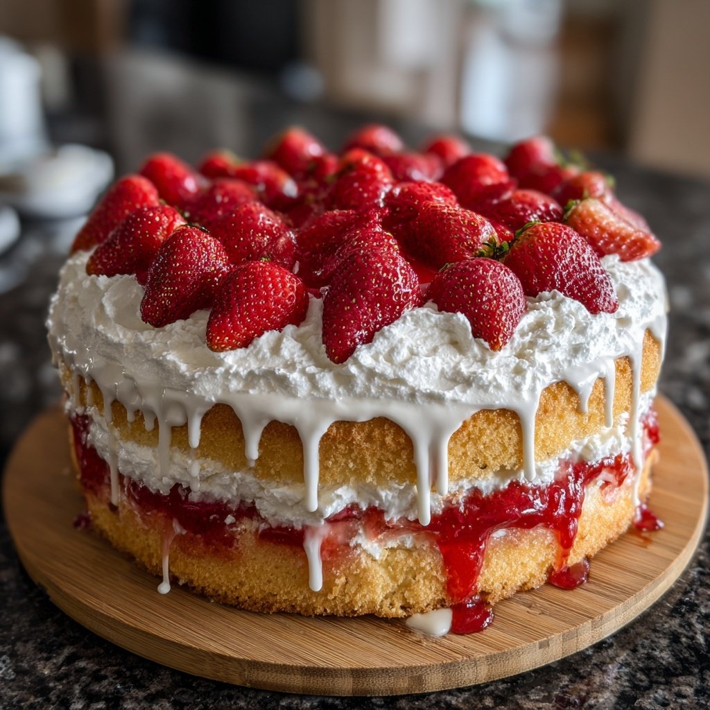 Saftiger Erdbeerkuchen Mit Joghurt Teig