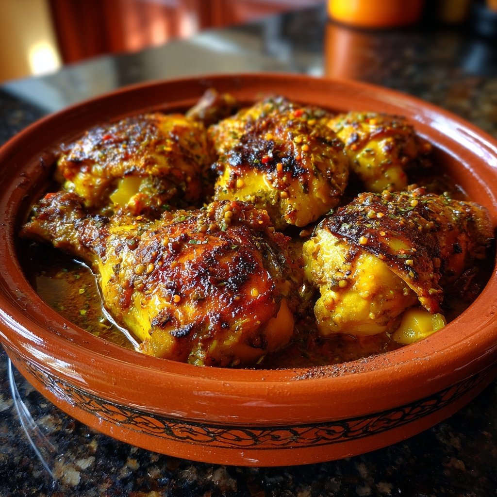 Internationale Küche Marokkanisches Hähnchen-Tagine