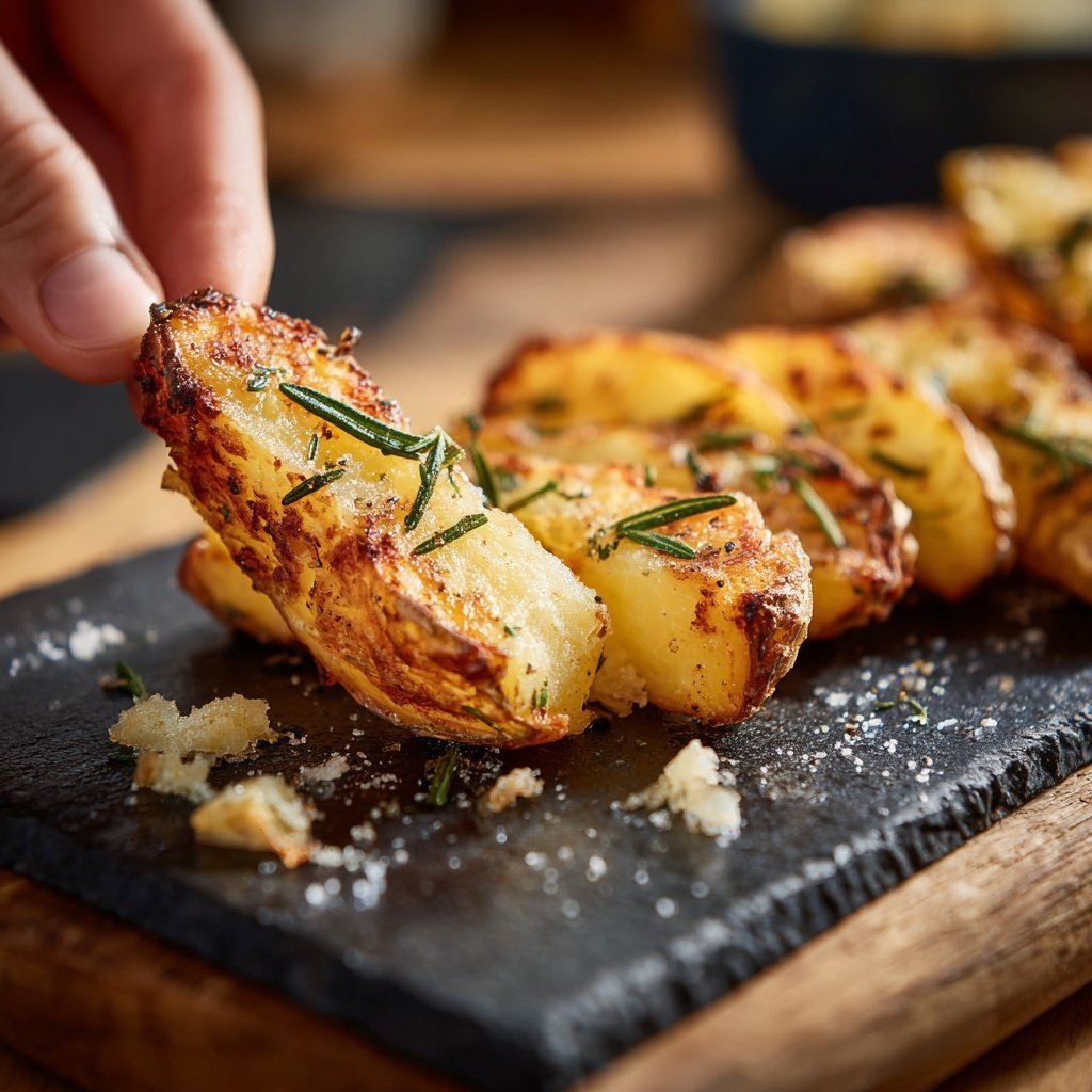 Gegrillte Kartoffelspalten