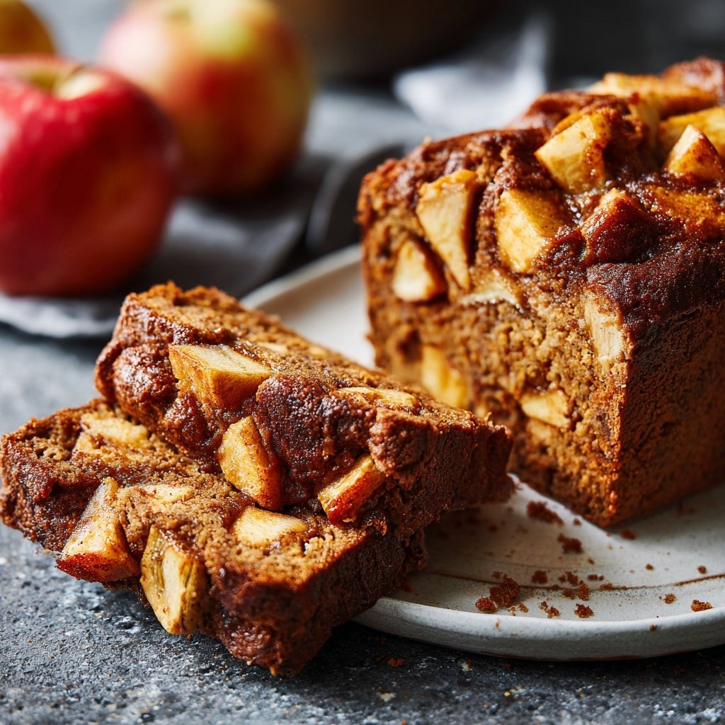Bananenbrot mit Apfel und Zimt
