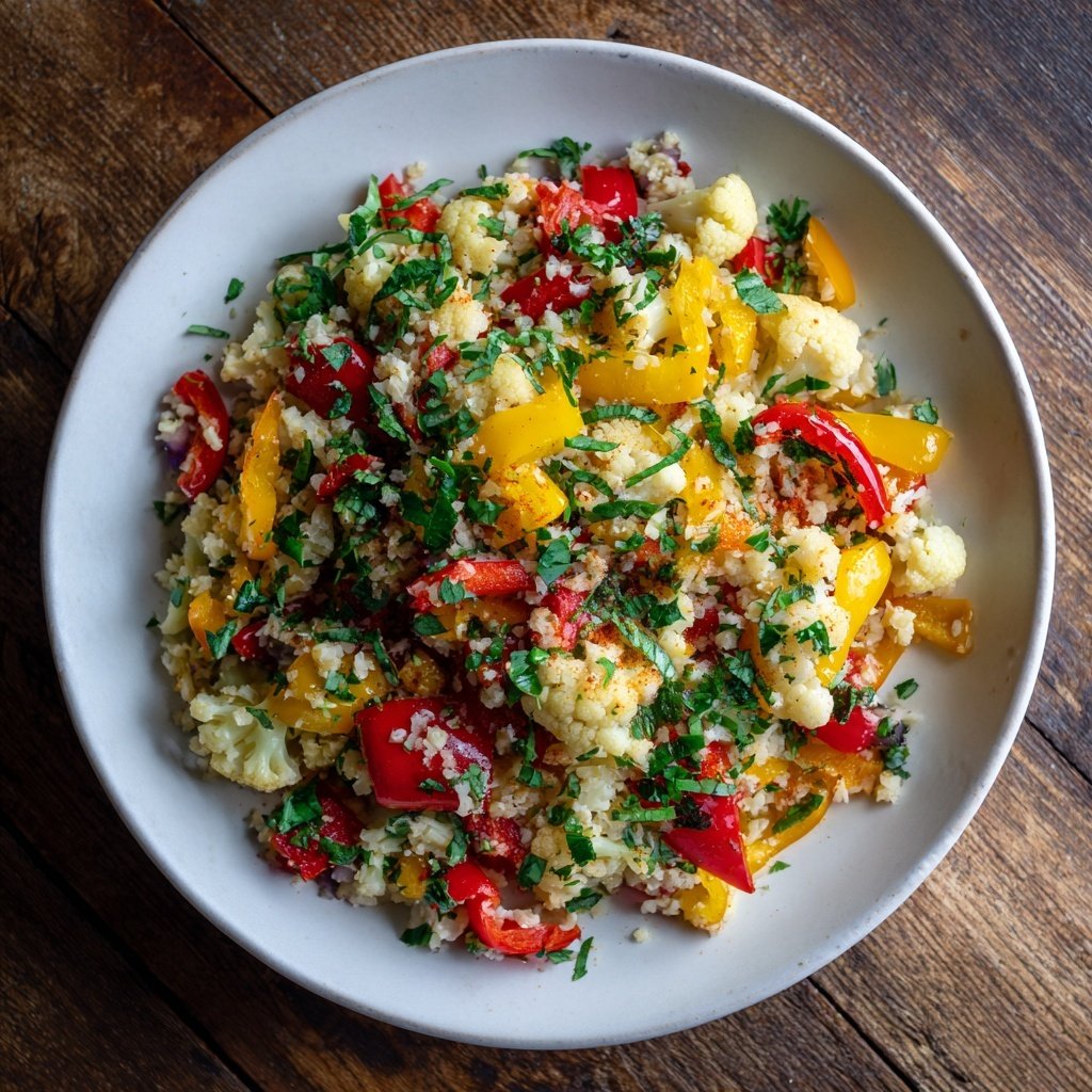 Blumenkohl Reis Pfanne Mild