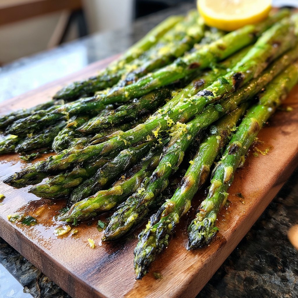 Gegrillter Spargel Mit Zitronen Öl