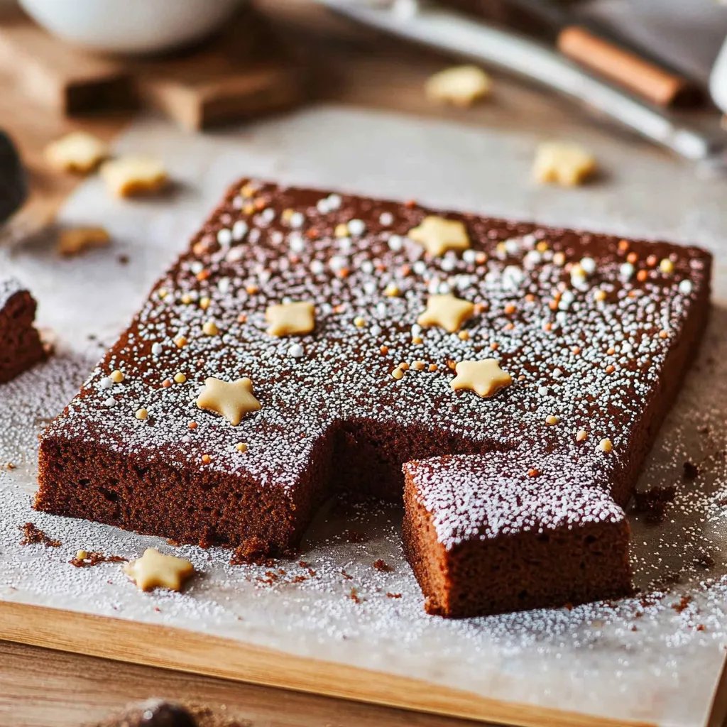 Weicher Lebkuchen vom Blech