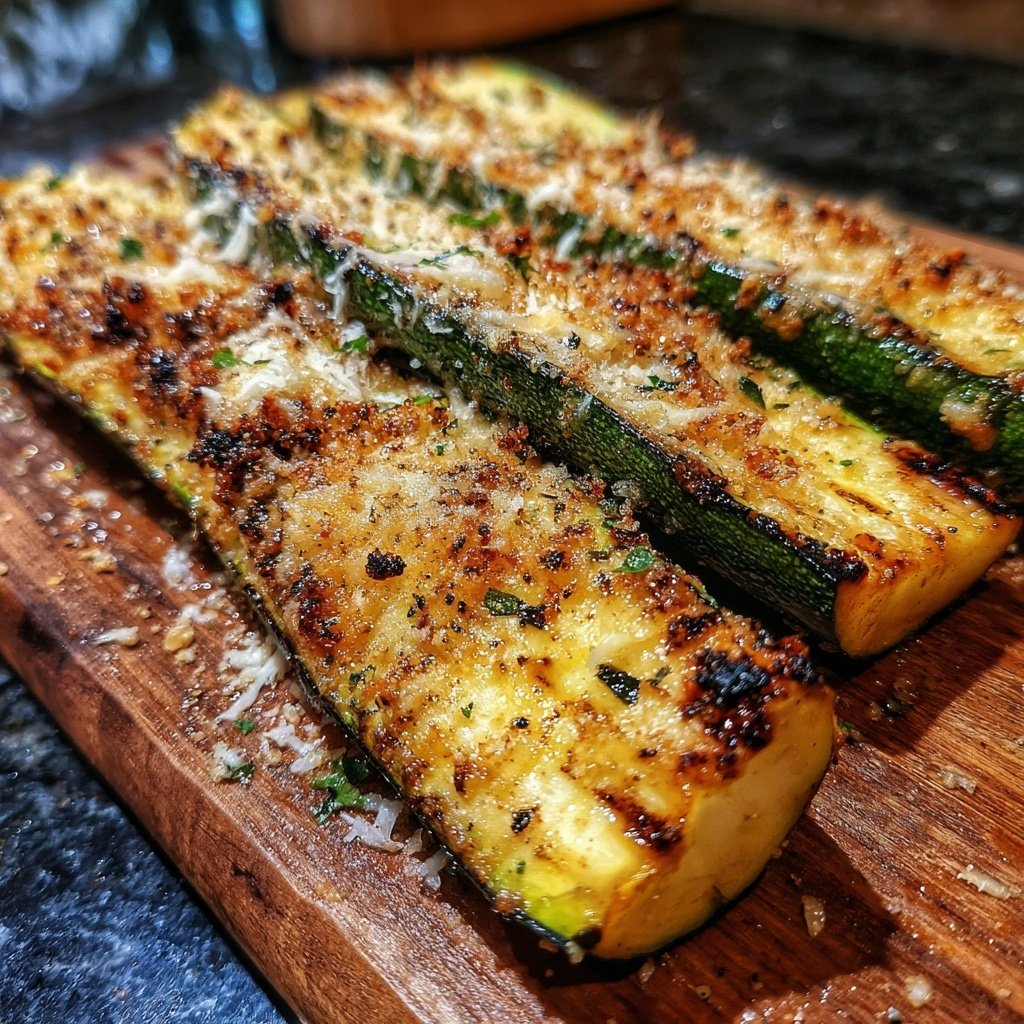 Gegrillte Zucchini Mit Parmesan