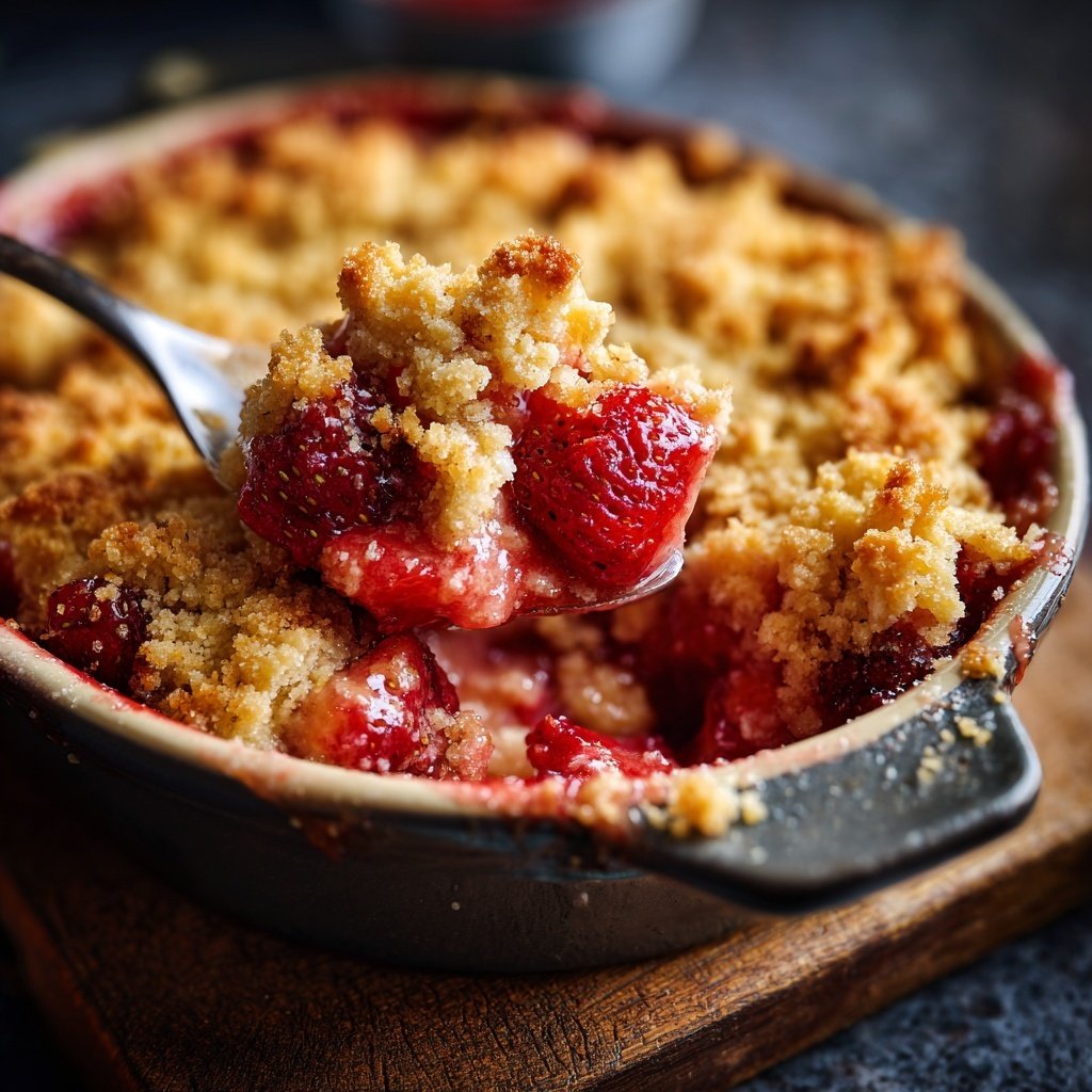 Erdbeer Crumble Aus Dem Ofen